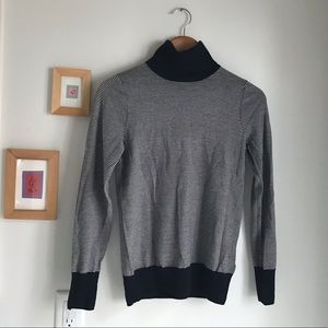 J. Crew 100% Wool Striped Turtleneck size XS